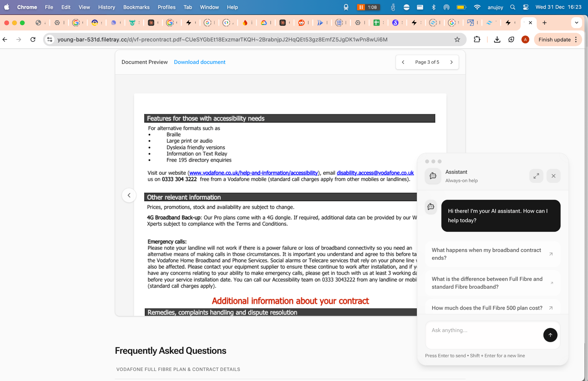 Support request details